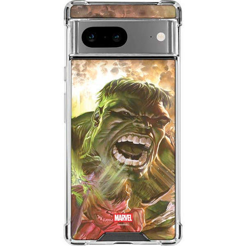 Marvel Hulk Savage Hulk Google Pixel 8 Clear Case